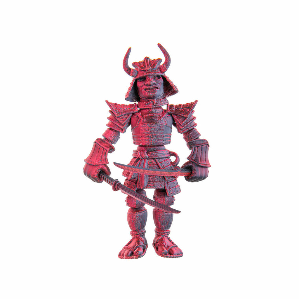 Add a touch of culture to your space with this 3D-printed Samurai figurine. With its flexible movement, this figure is fun to play and to display!