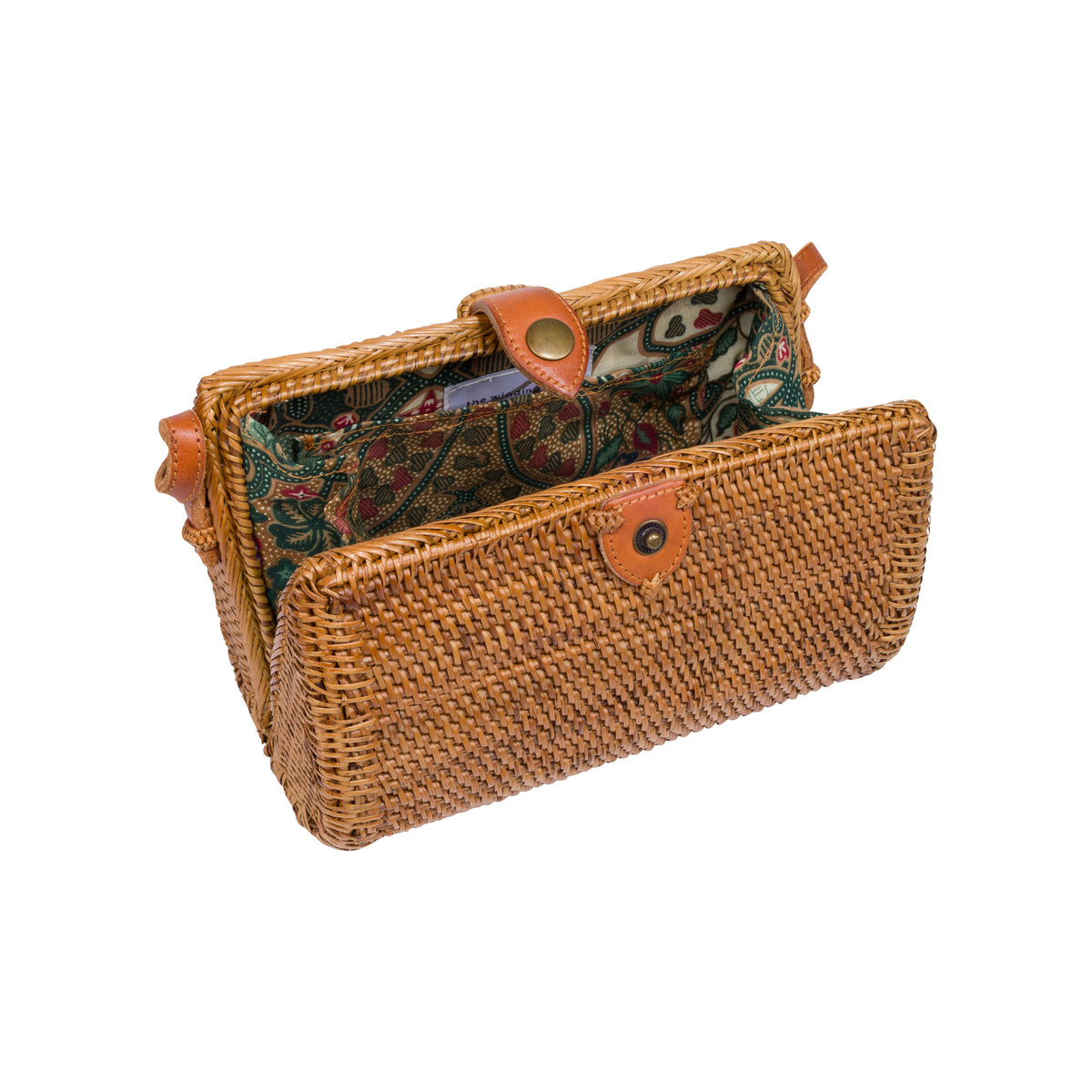 ATA VINE WOVEN TEARDROP CROSSBODY HANDBAG