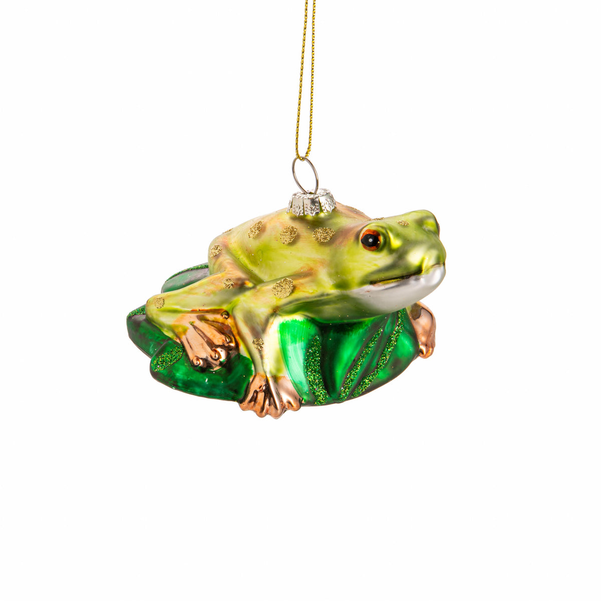 FROG ON LILY PAD ORNAMENT