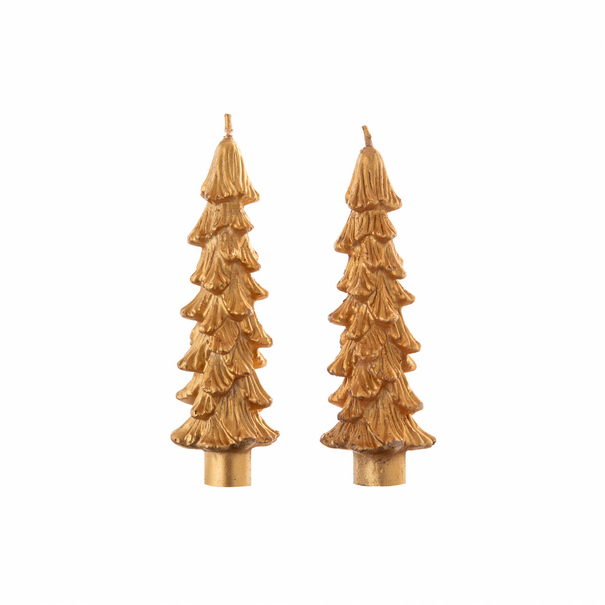 GOLDEN MINI TREE SHAPED CANDLES