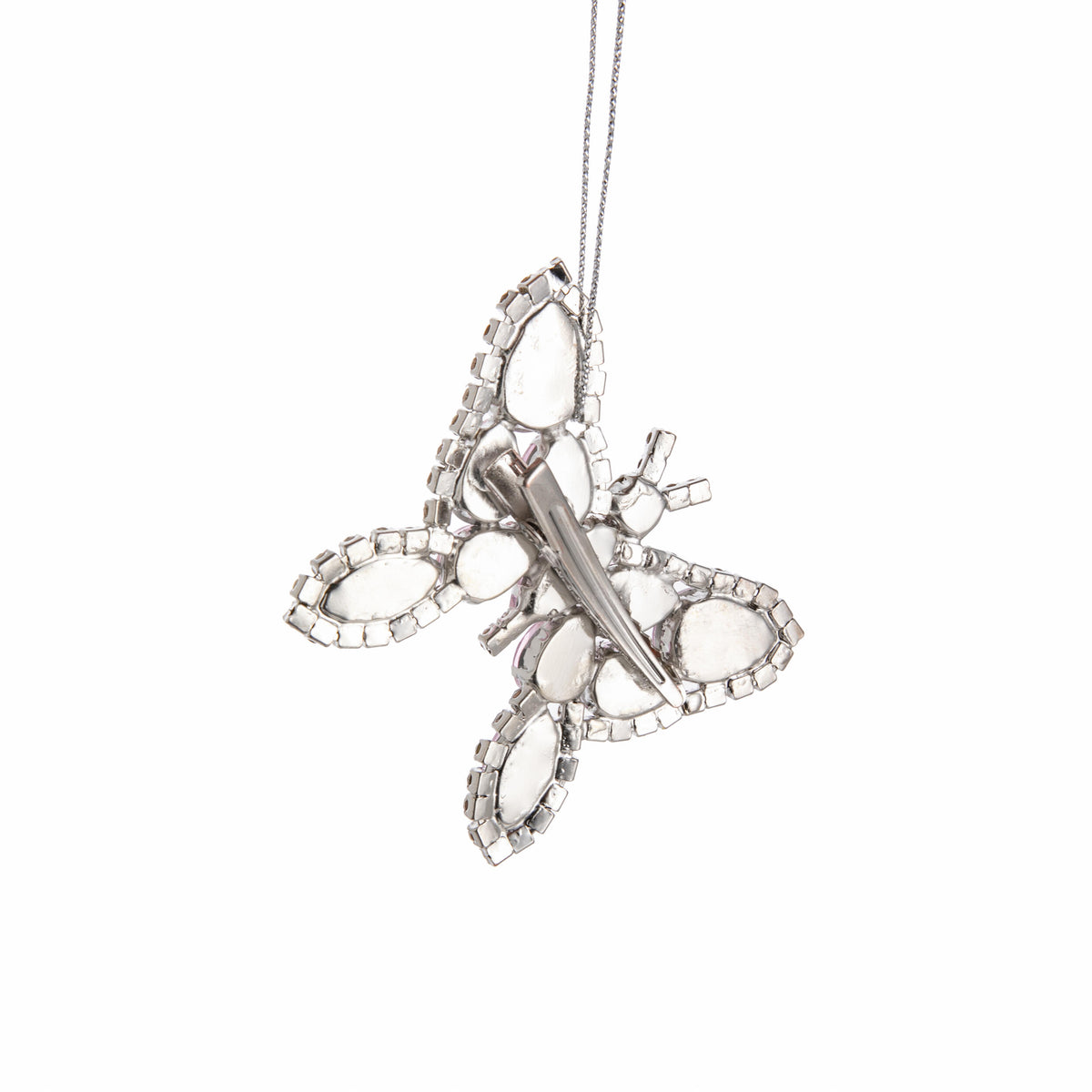 JEWELED BUTTERFLY CLIP-ON ORNAMENT
