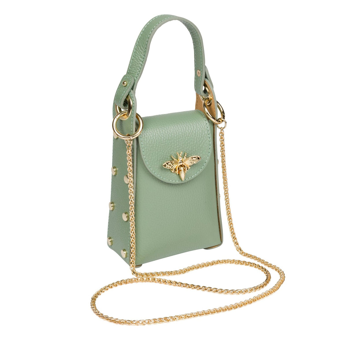 BUTTERFLY CLASP CROSSBODY CLUTCH