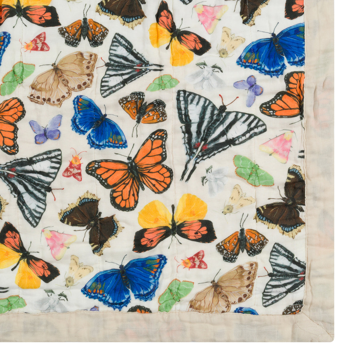 FLUTTER FRIENDS BUTTERFLY REVERSIBLE BABY QUILT