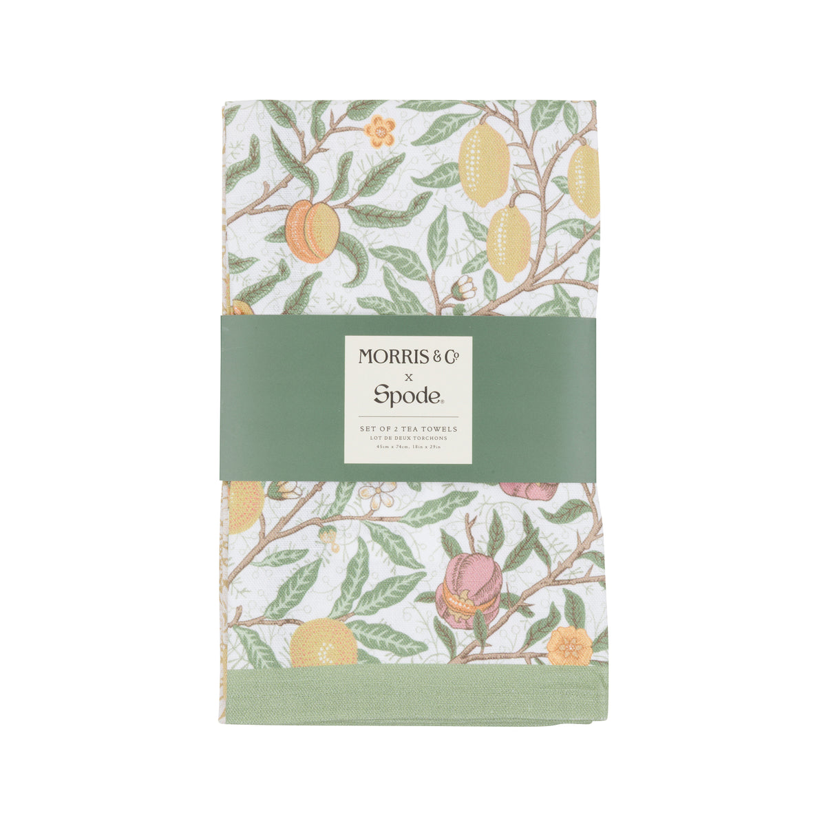 MORRIS & CO FRUIT AND MARIGOLD TEA TOWEL SET