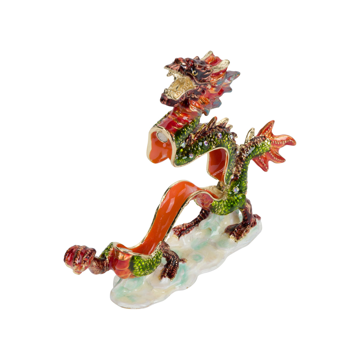 ENAMELED DRAGON BOX