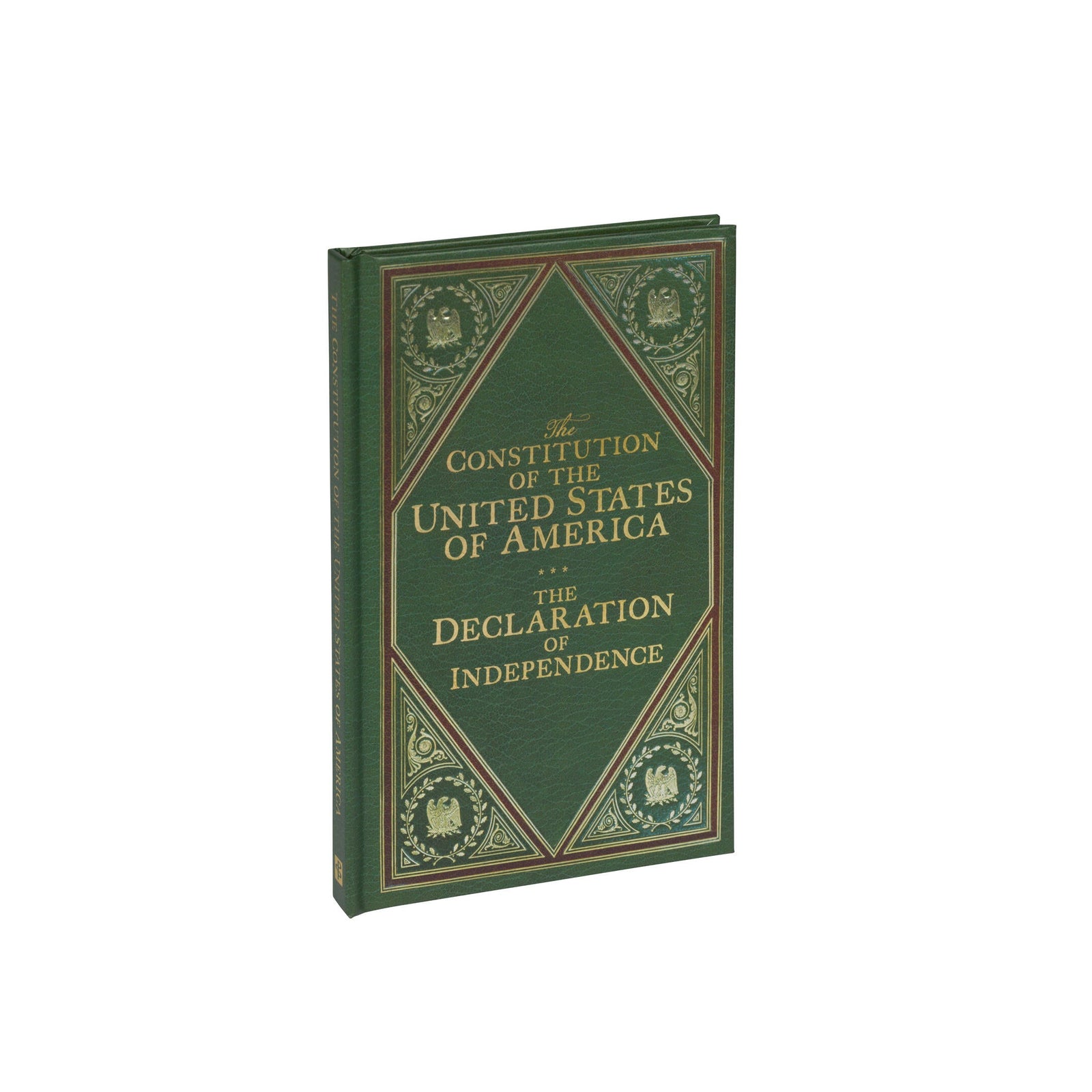 Book titled 'The Constitution of the United States of America' and 'The Declaration of Independence' on a white background