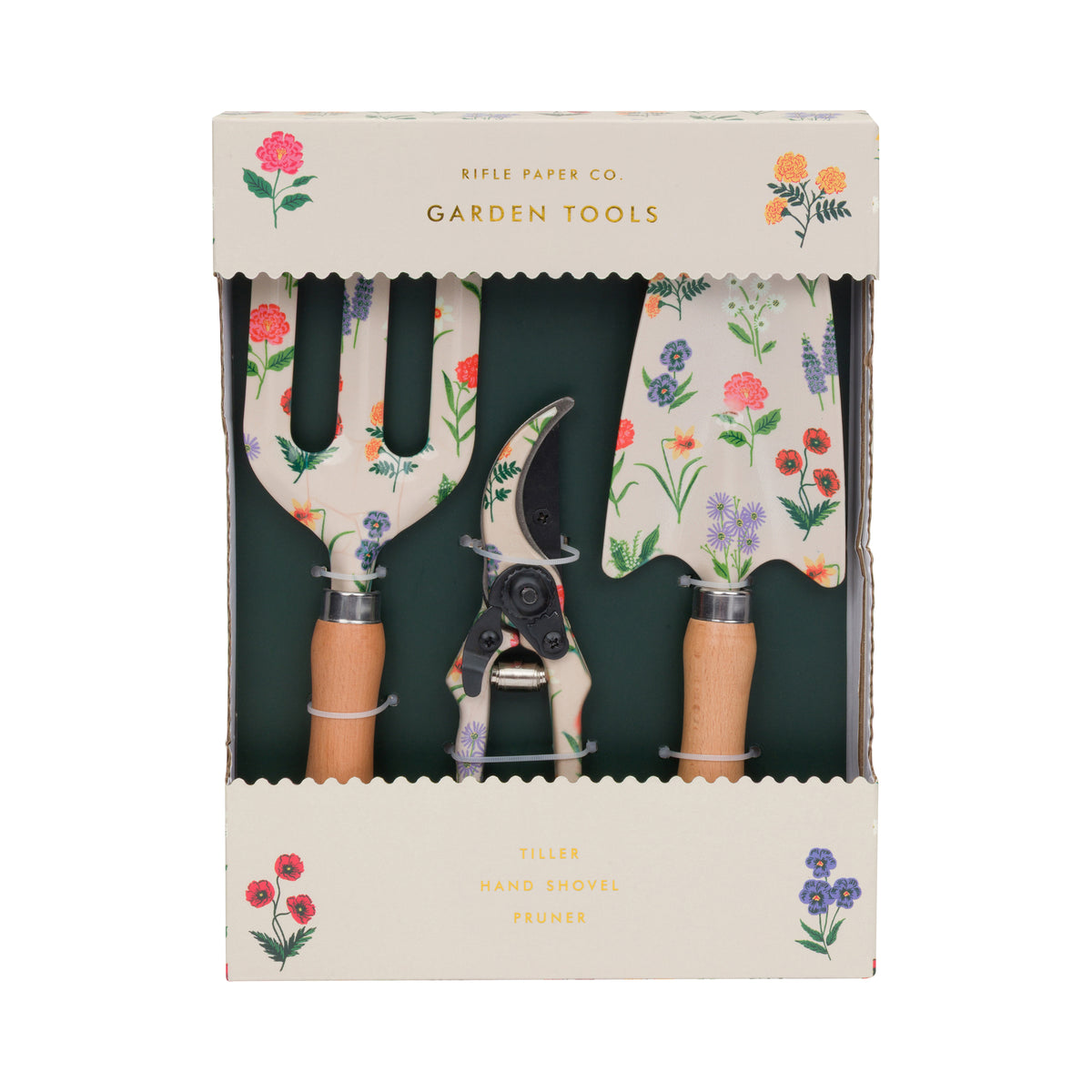 FLORAL PRINT GARDENING TOOL SET