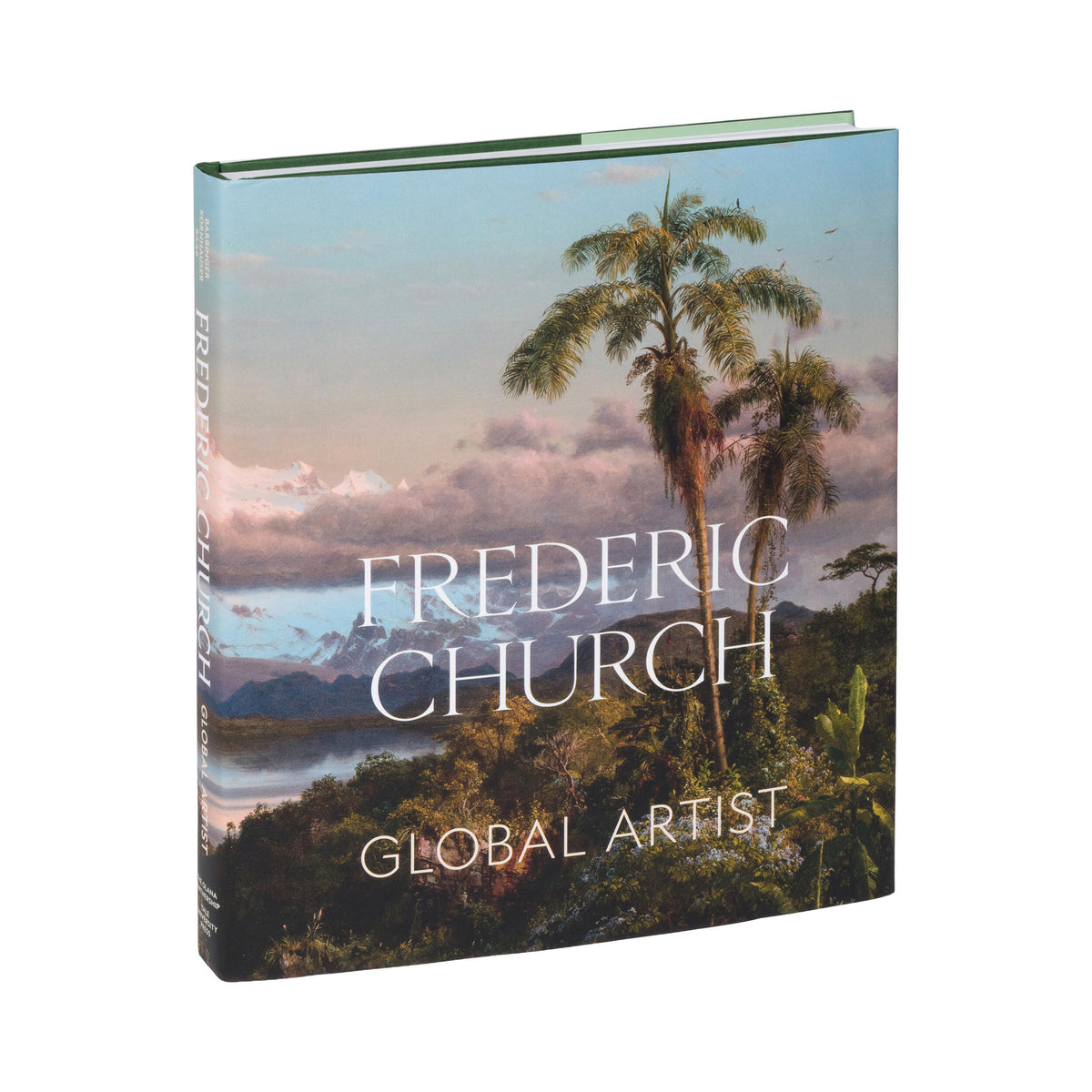 Book cover with a scenic design and 'Frederic Church Global Artist' text