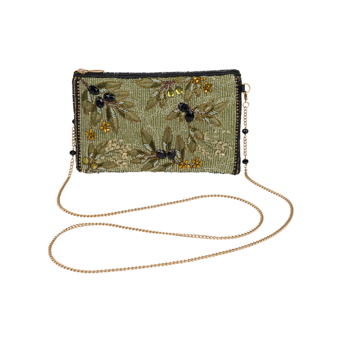 OLIVE BRANCH BEADED CROSSBODY BAG