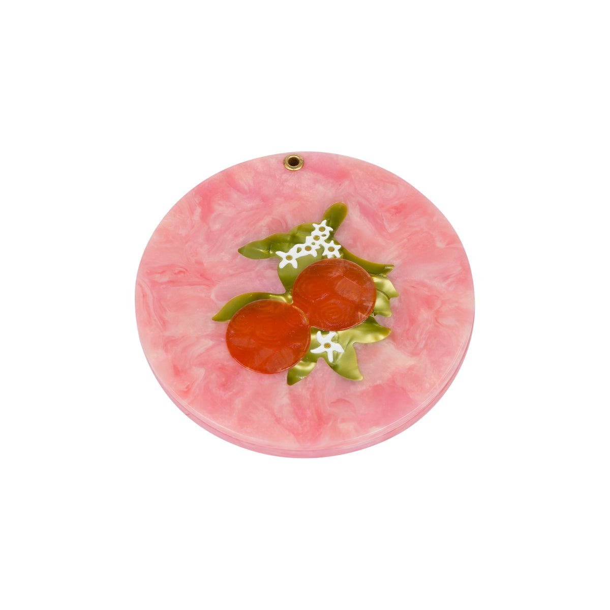 ORANGE BLOSSOM COMPACT  HAND MIRROR