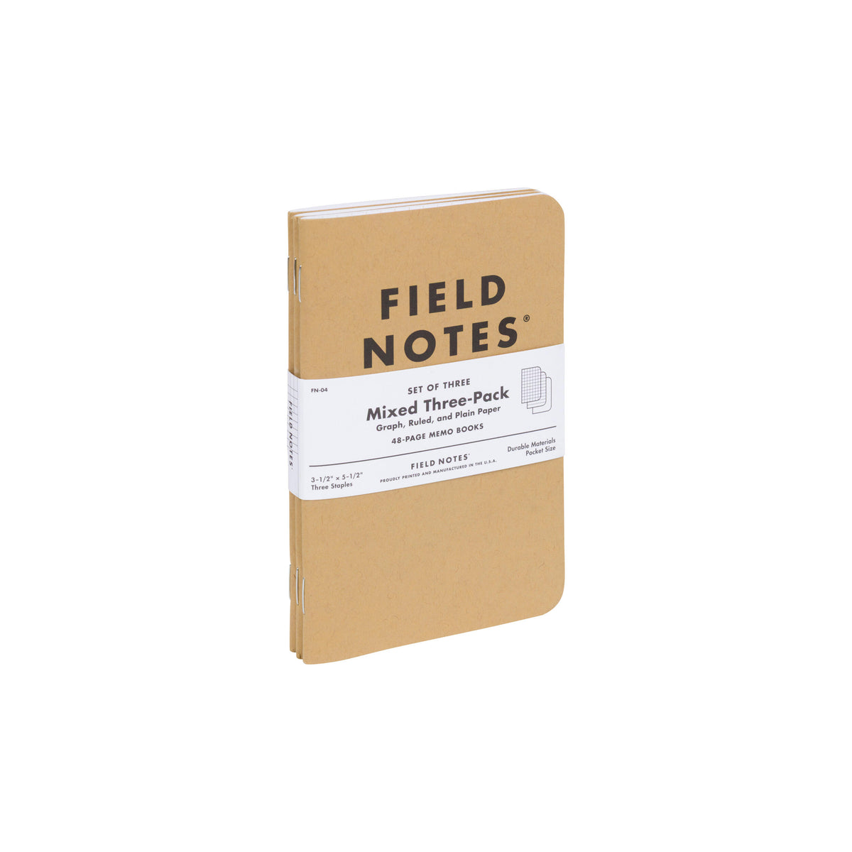 Field Notes notebook set on a white background