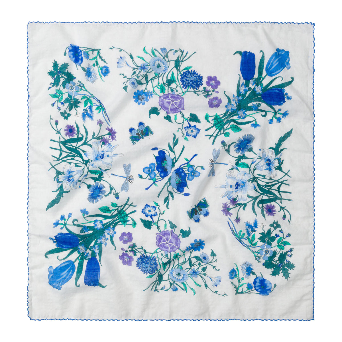 CECILIA FLORAL COTTON RAYON SCARF