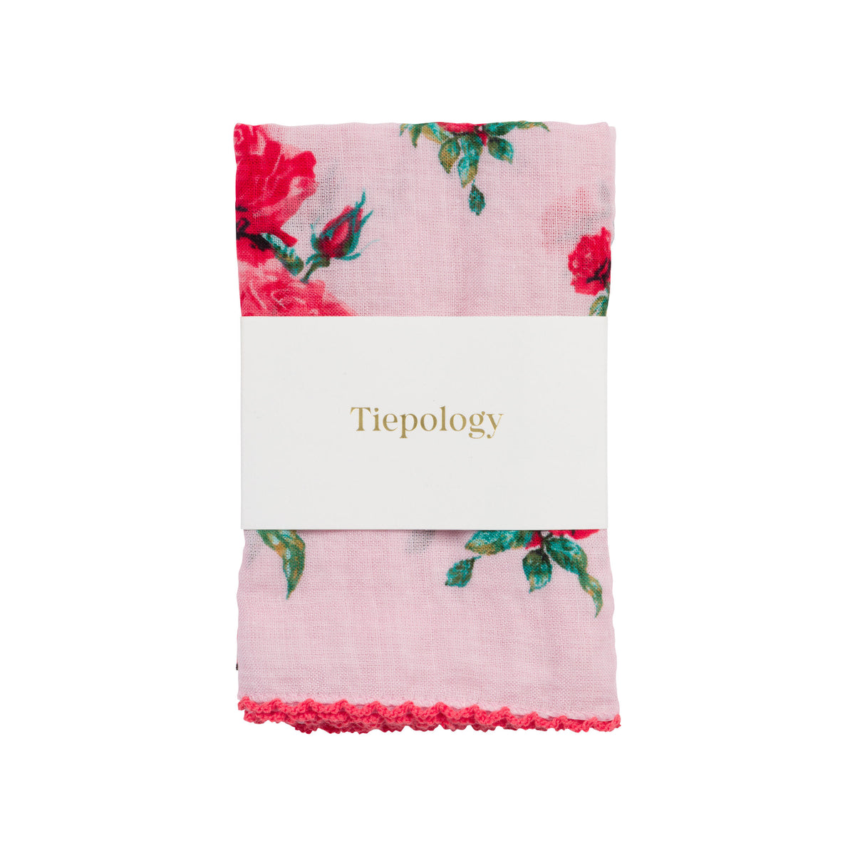 VINTAGE ROSES COTTON RAYON SCARF