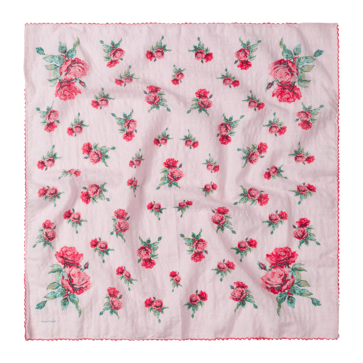 VINTAGE ROSES COTTON RAYON SCARF