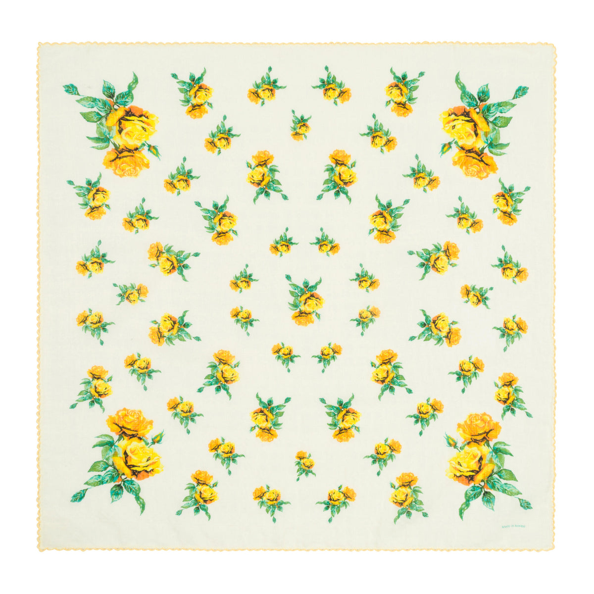 VINTAGE ROSES COTTON RAYON SCARF