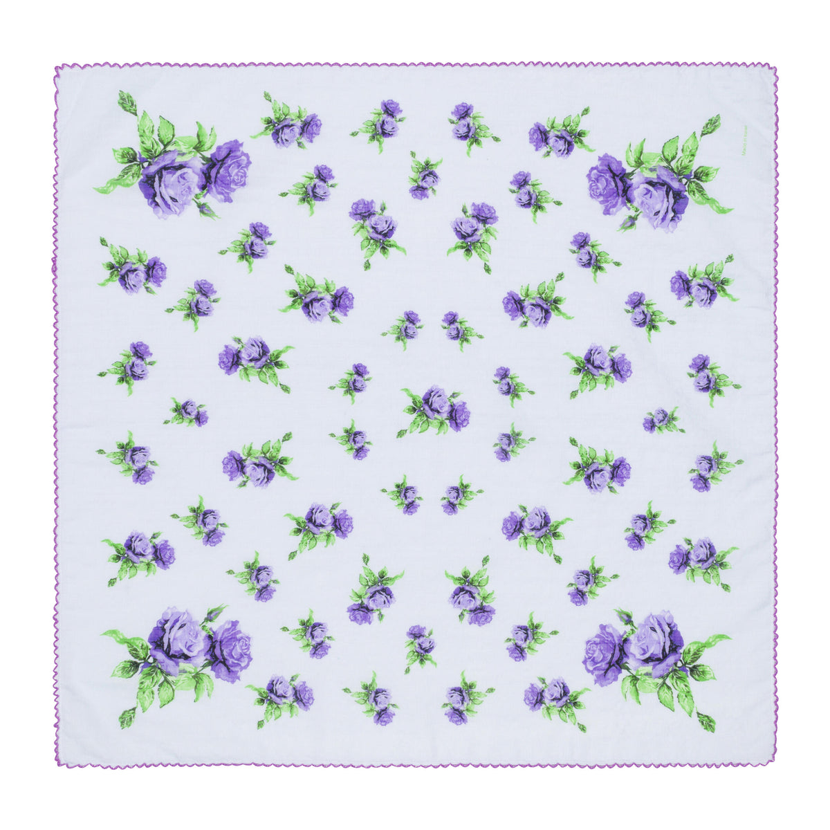 VINTAGE ROSES COTTON RAYON SCARF