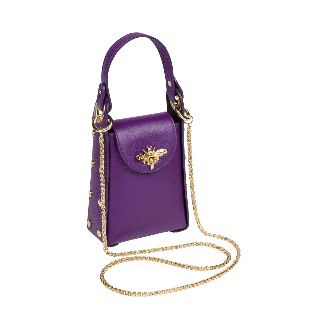 BUTTERFLY CLASP CROSSBODY CLUTCH