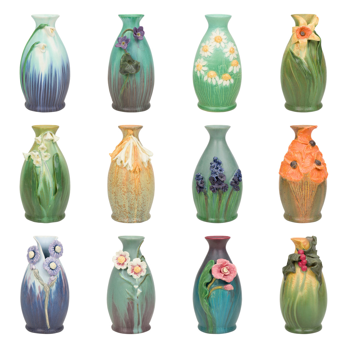BIRTH MONTH FLOWER ART VASE