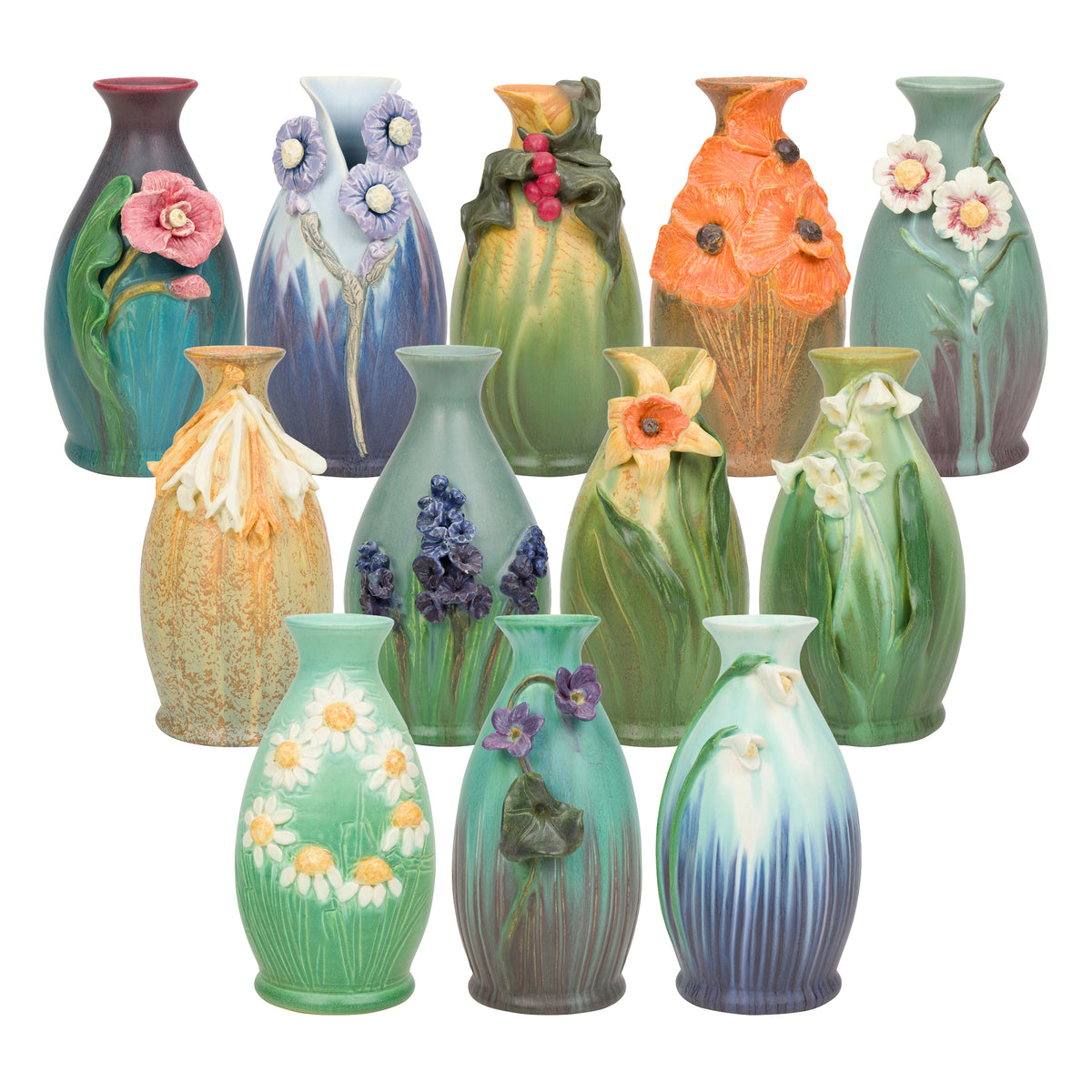 BIRTH MONTH FLOWER ART VASE