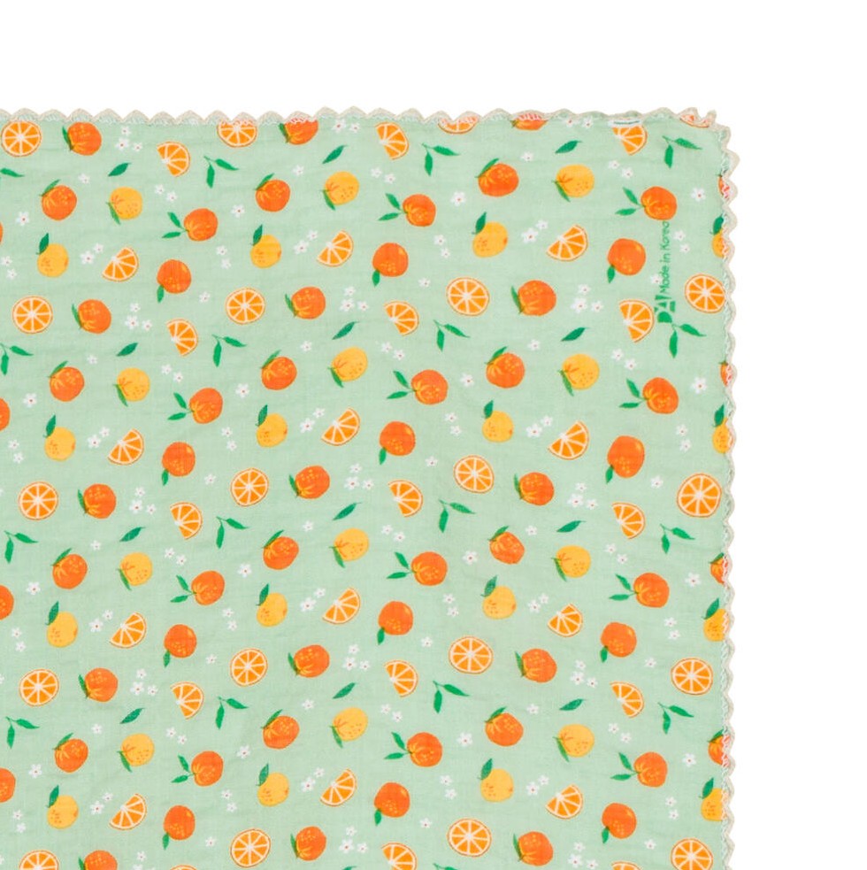 ORANGE SORBET COTTON RAYON SCARF