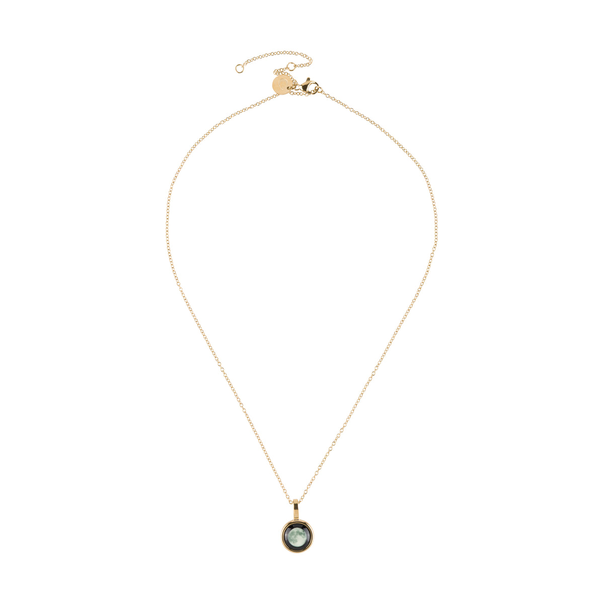 SKYLIGHT 14K GOLD PLATED MOON NECKLACE