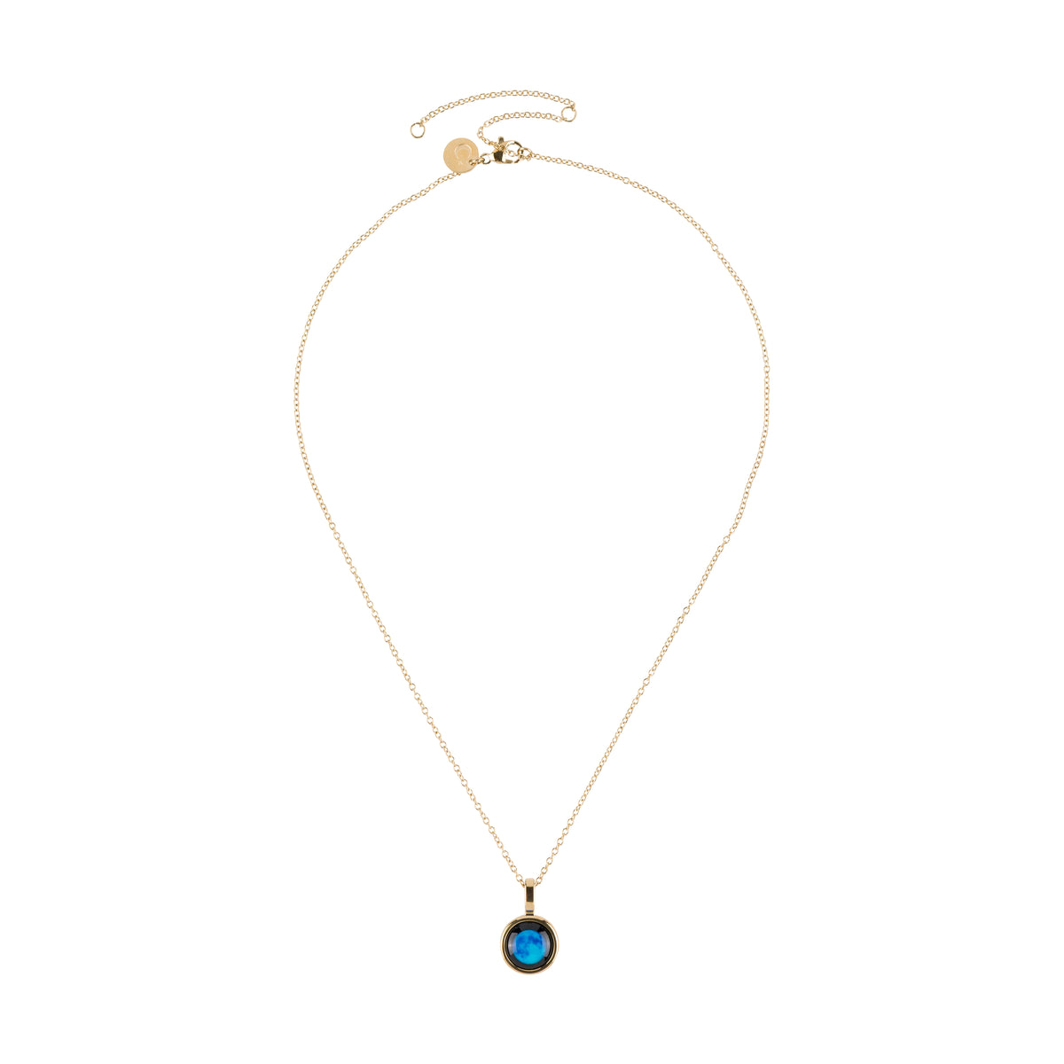 SKYLIGHT 14K GOLD PLATED MOON NECKLACE