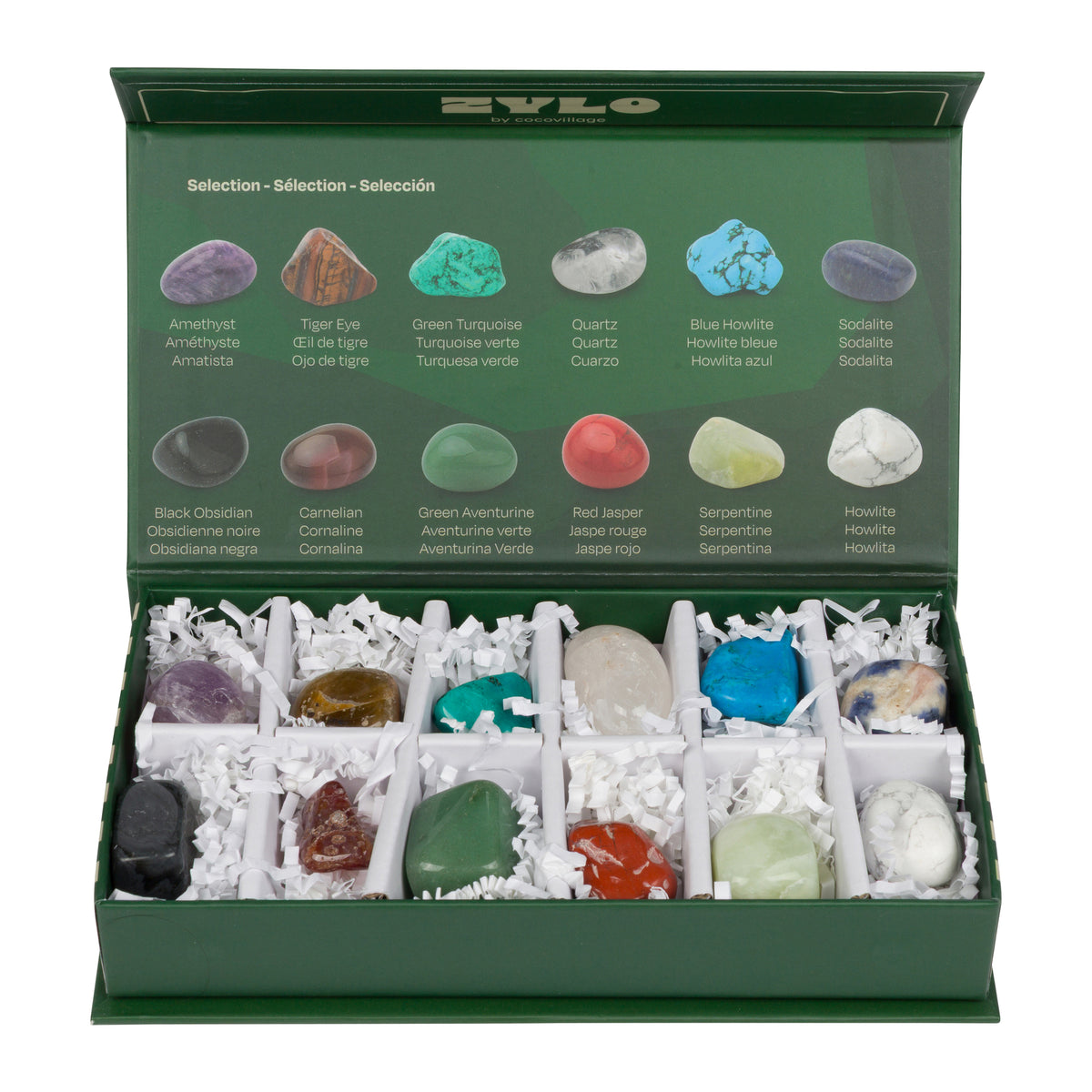 SET OF 12 COLLECTIBLE GEMSTONES