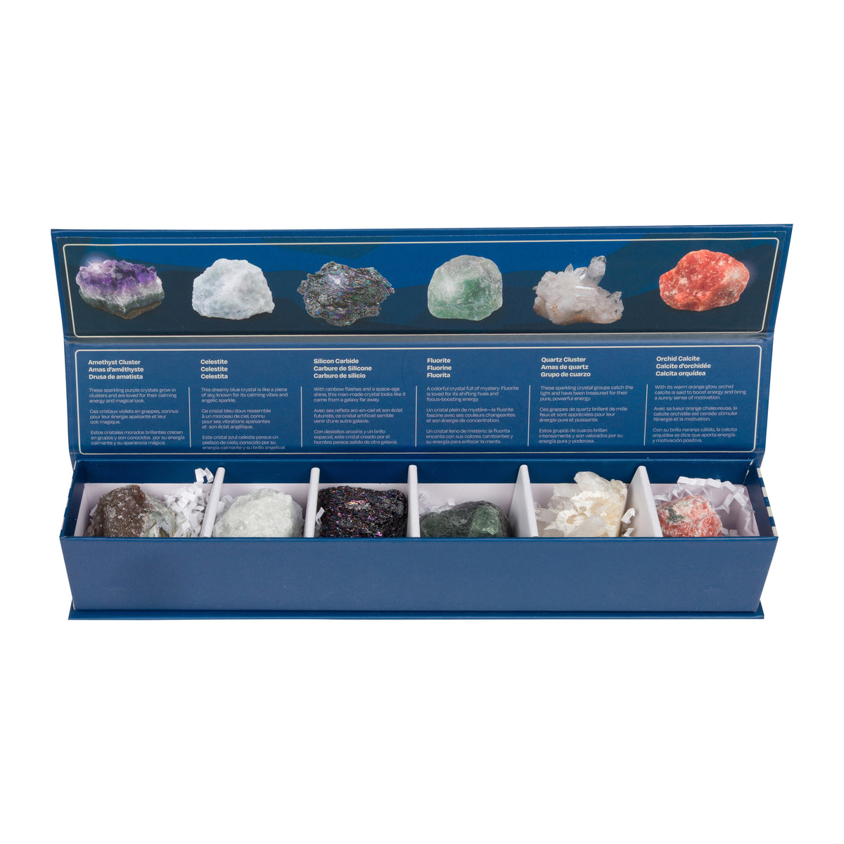 SET OF 6 COLLECTIBLE MINERALS - MYSTIC PEBBLES