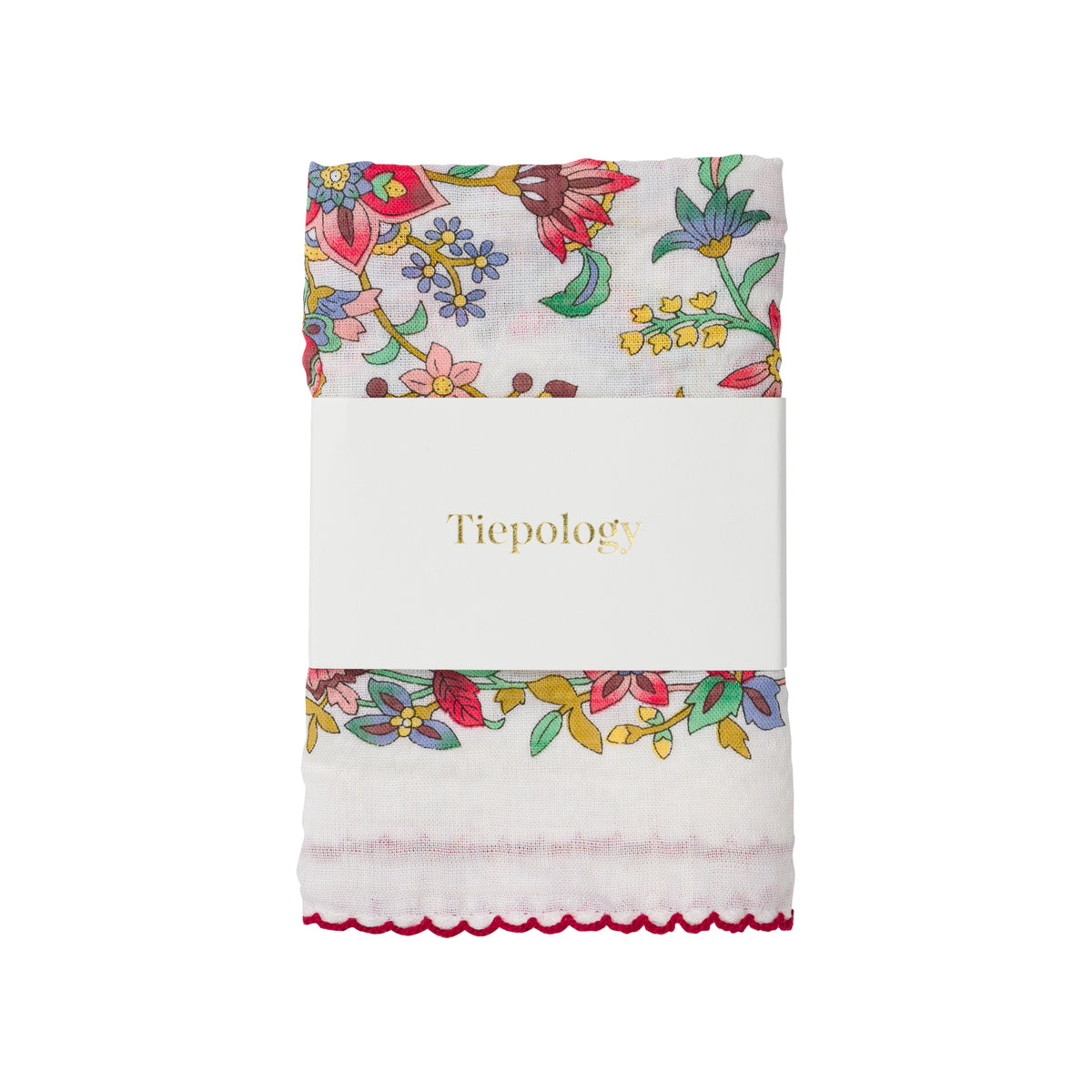FLORAL & BUTTERFLY COTTON RAYON SCARF