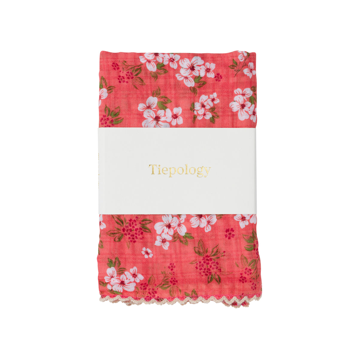VINTAGE FLORAL BLOSSOM COTTON RAYON SCARF