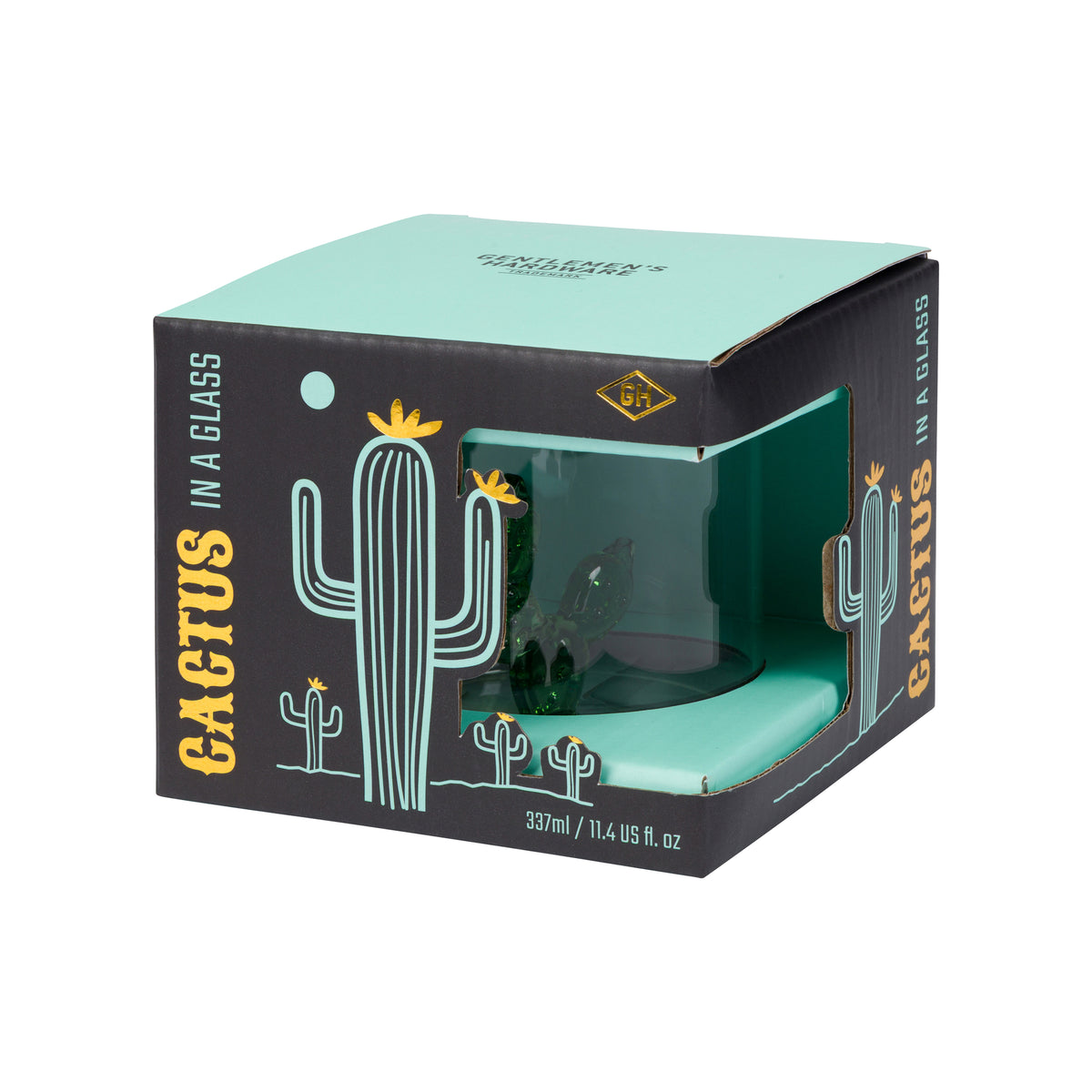GLASS CACTUS TUMBLER