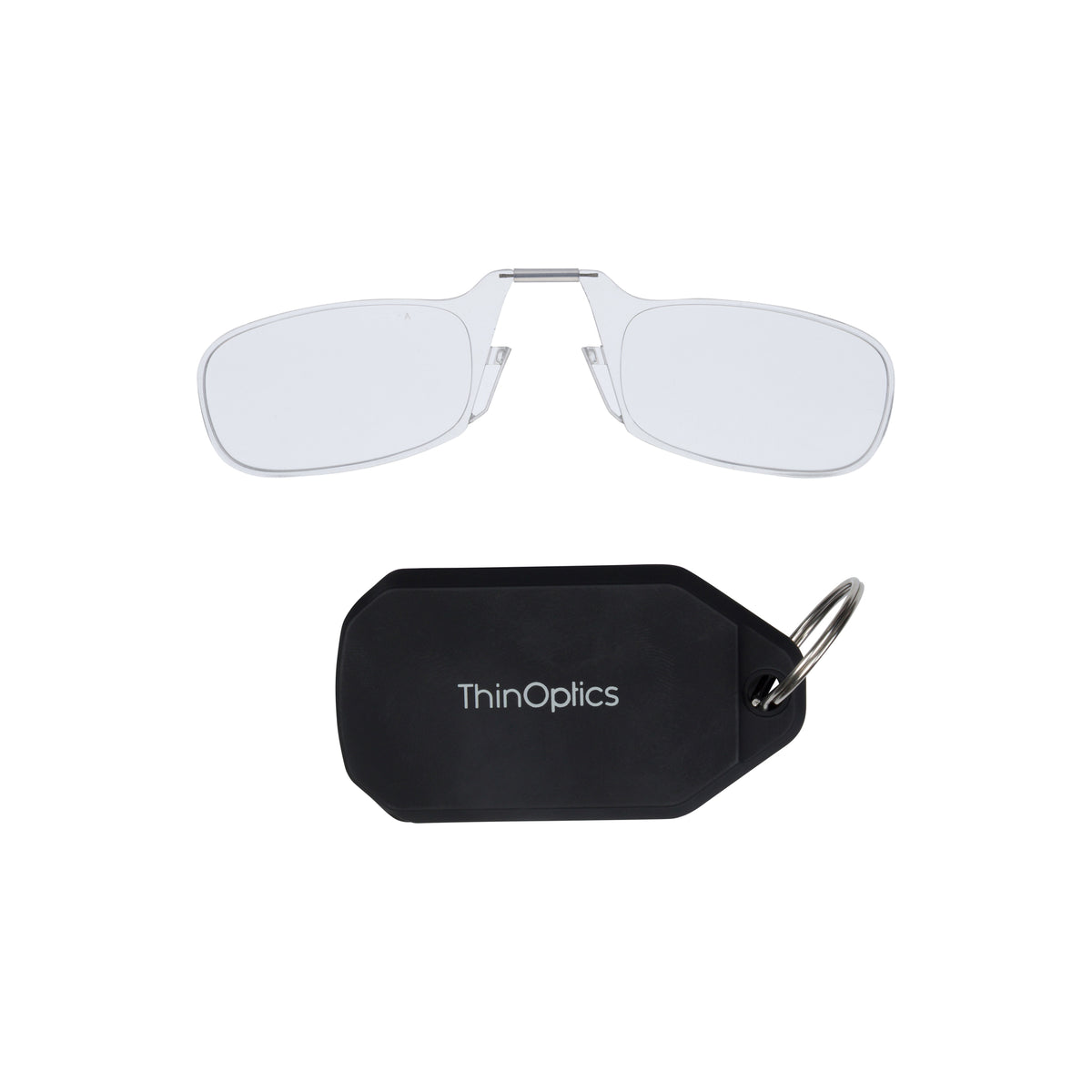 READING GLASSES WITH KEYCHAIN CASE