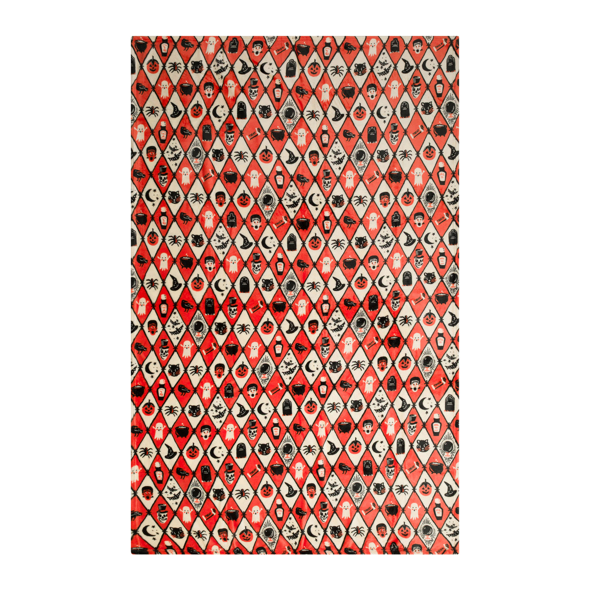 HALLOWEEN ARGYLE FLEECE BLANKET