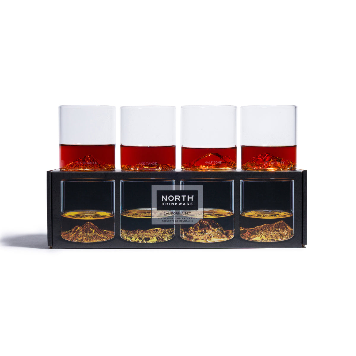 CALIFORNIA MOUNTAINS GLASS SET