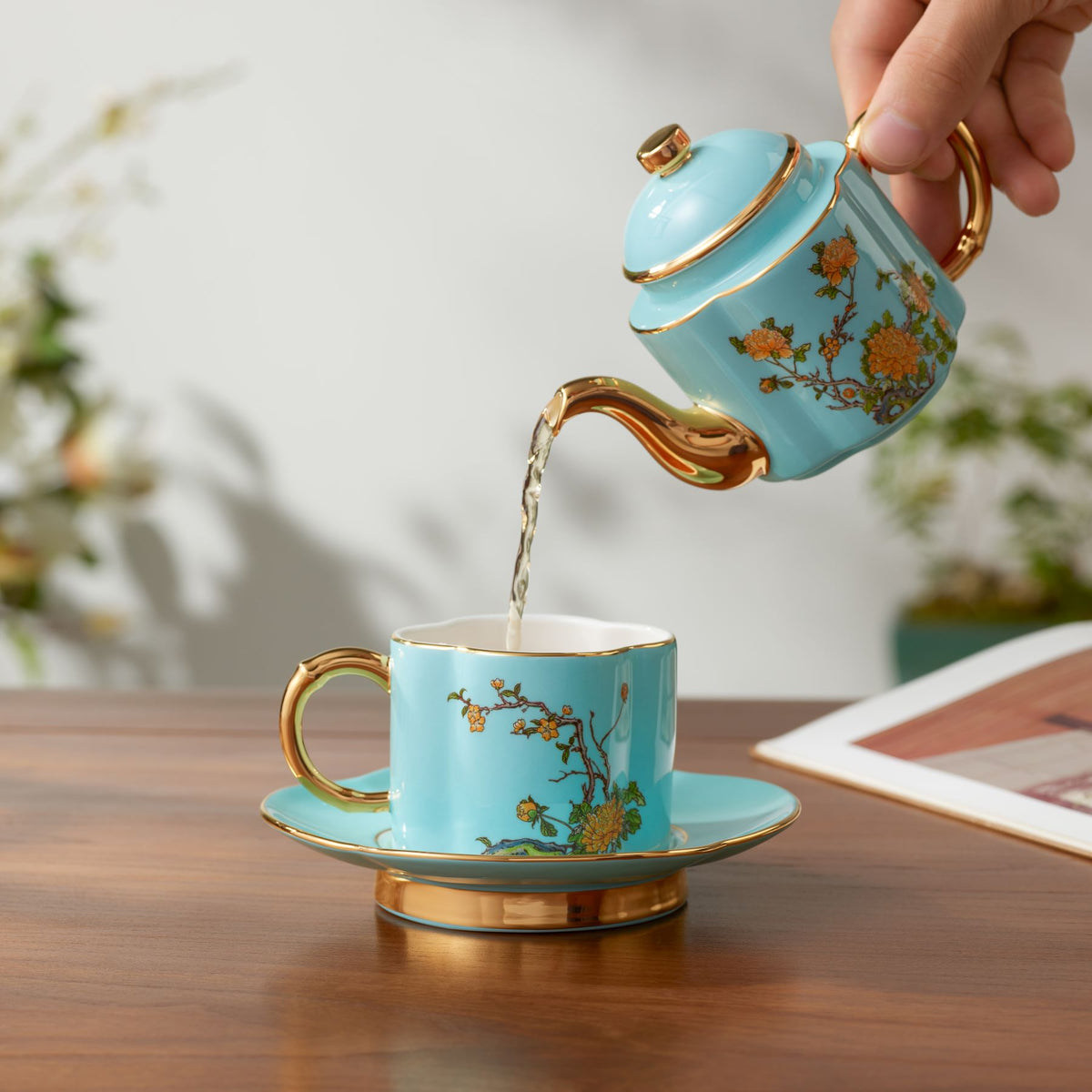 LADY TURQUIOA TEA FOR ONE SET