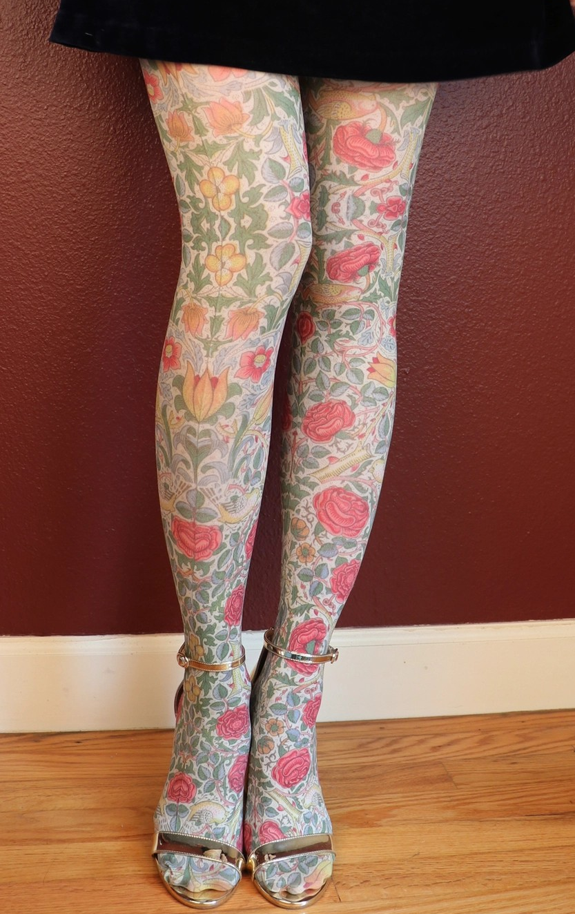 WILLIAM MORRIS ROSE TIGHTS