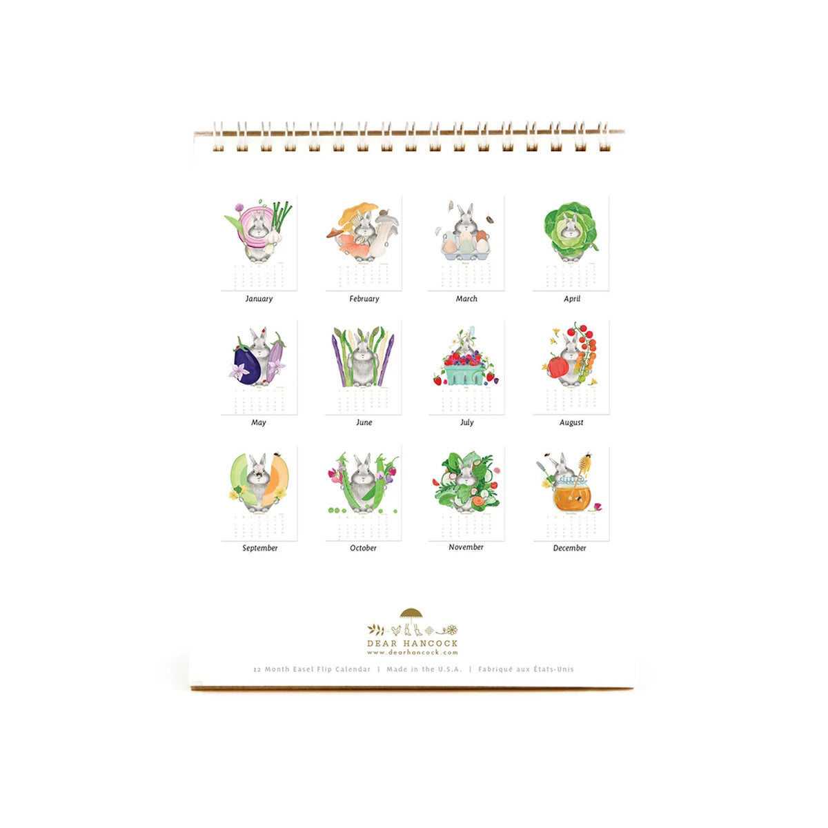 HOPPING AROUND THE FARMERS MARKET 2027 DESK CALENDAR