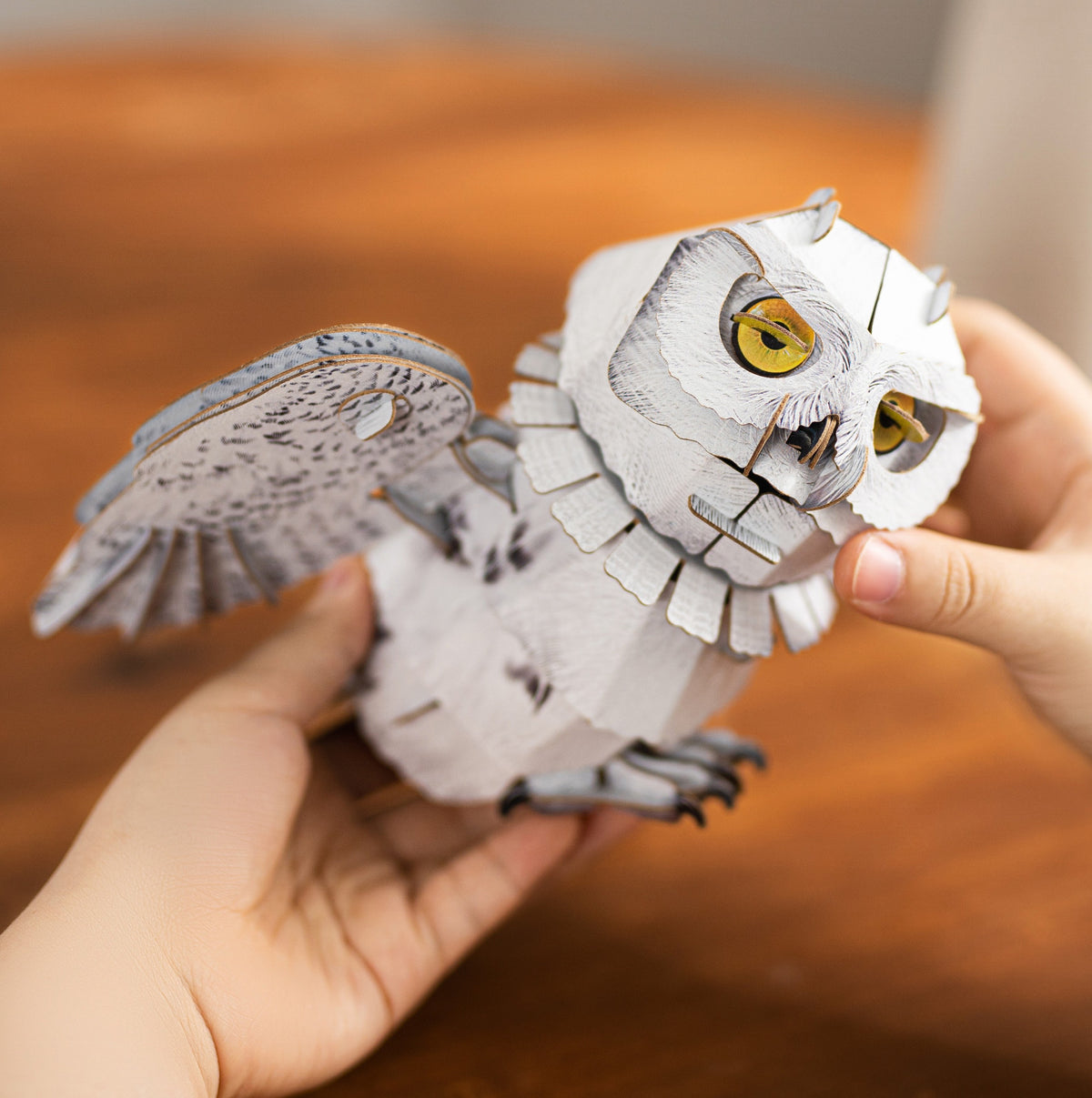 SNOWY OWL 3D PAPER MODEL KIT