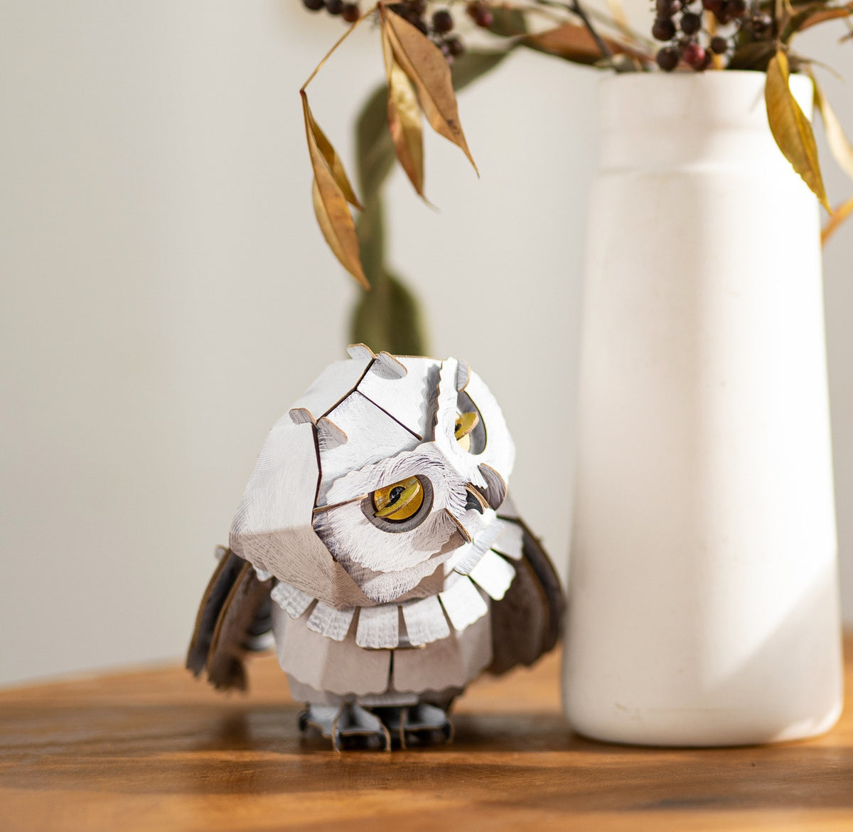SNOWY OWL 3D PAPER MODEL KIT
