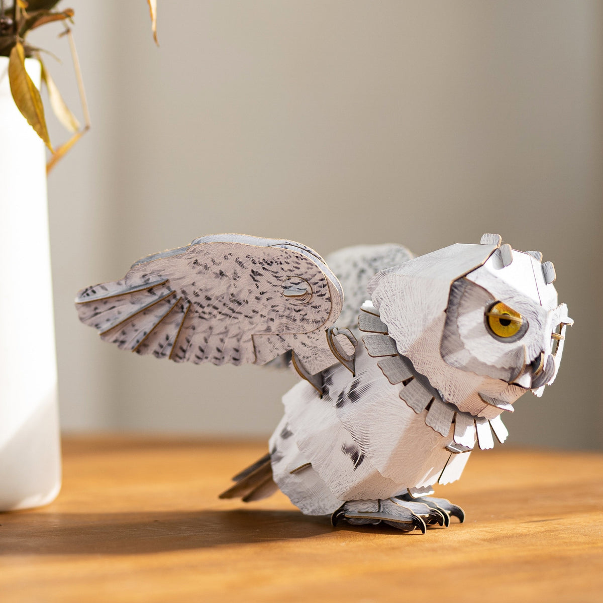 SNOWY OWL 3D PAPER MODEL KIT