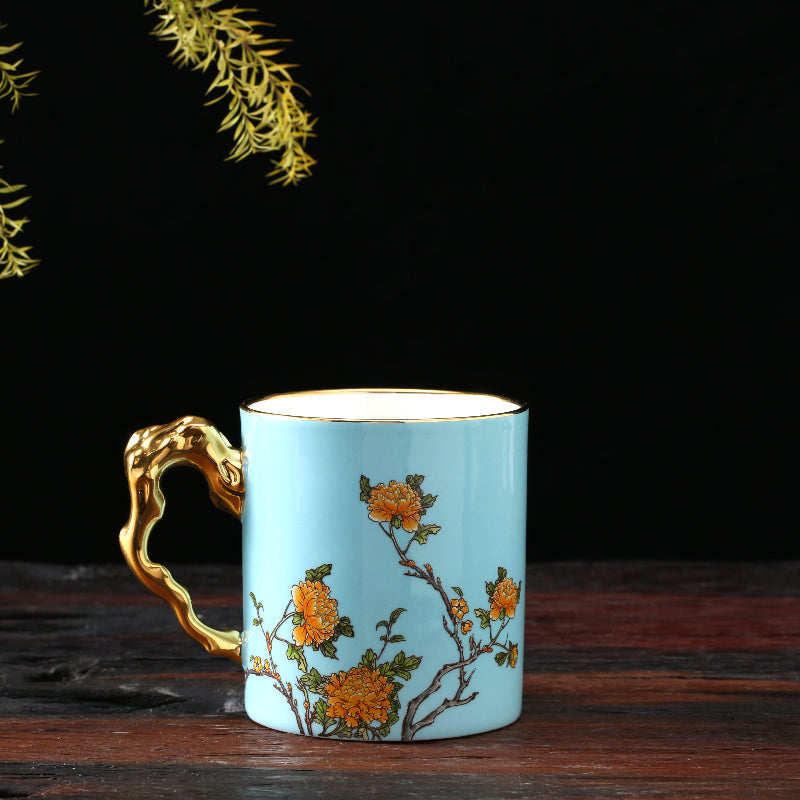 LADY TURQUIOA PEONY MUG