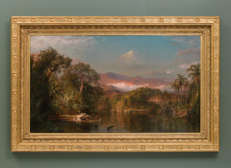 Frederic Church was one of the leading American landscape painters of the 19th century. Chimborazo (c.1884) is one of three monumental canvases that resulted from two trips Church made to Ecuador and Colombia in the 1850s. On view in the Virginia Steele Scott Galleries of American Art. This hardback journal is wrapped with a high-quality reproduction of the painting, and includes high quality, cream colored lined paper and a grosgrain ribbon bookmark. Huntington exclusive Hardback lined journal Dimensions: 
