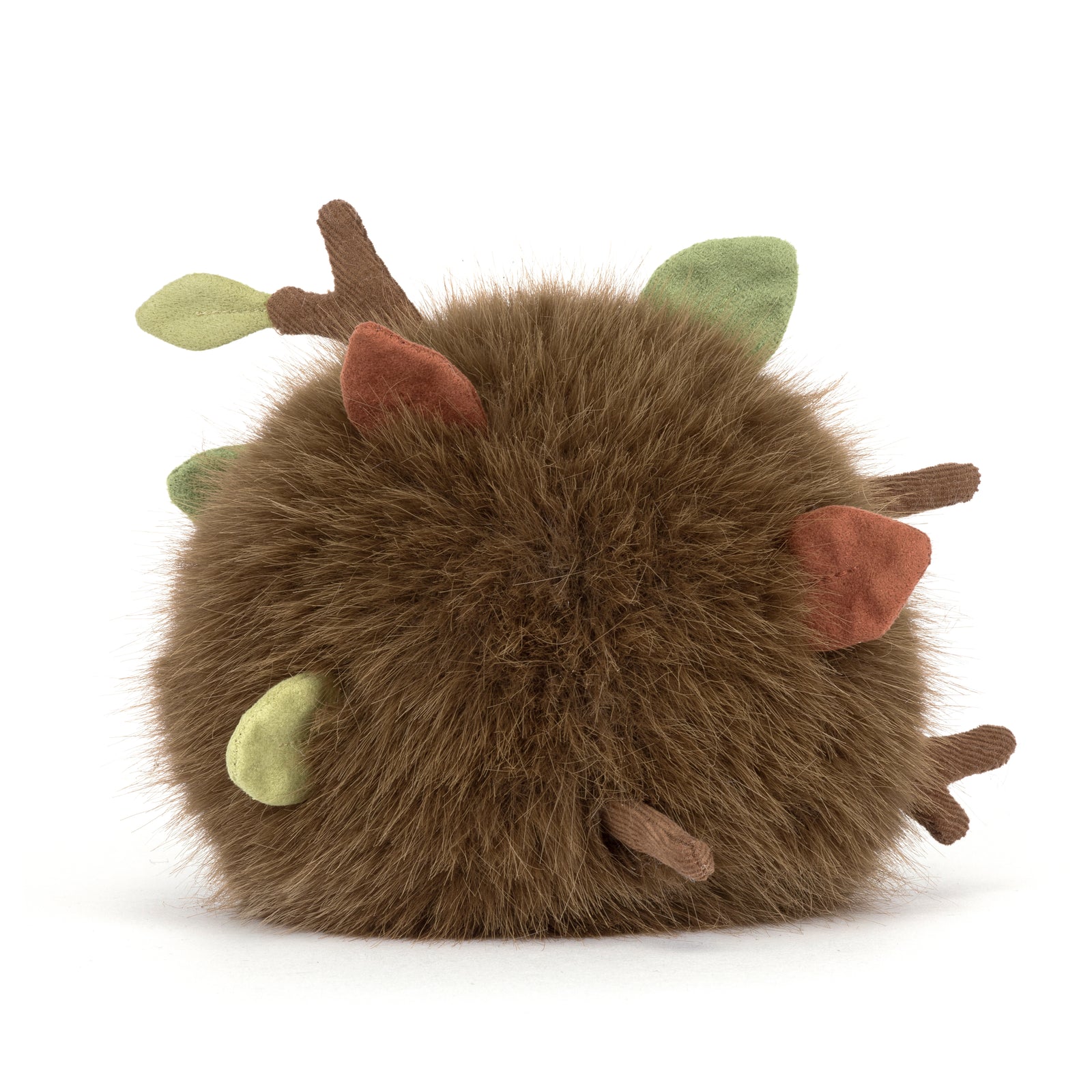 Plush toy Jellycat amuseables forest floor with a smiling face on a white background