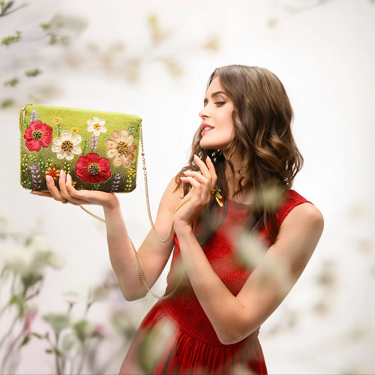A DAY IN THE PARK BEADED CLUTCH