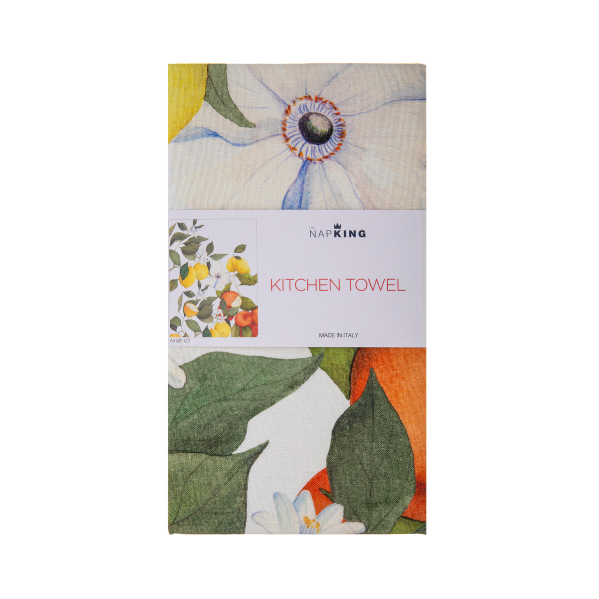 Napking kitchen towel packaging with floral design