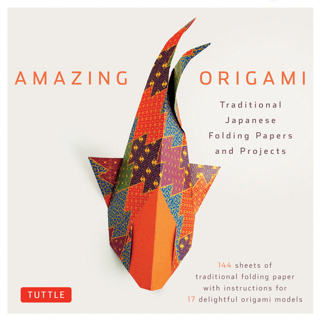 This craft kit contains everything you need to create exciting and traditional origami art. The origami paper included is printed with Japanese traditional designs along with simple folding instructions. The kit is designed for origami paper folders of all ages and all skill levels.