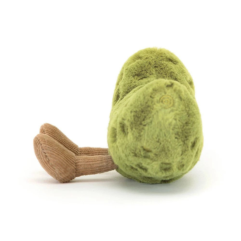 Pickles are meant to bring festive good luck, but Amuseable Pickle is a year-round star! Plump and green with embroidered freckles, nutty cord boots and a zingy smile, this gherkin’s quite the quirky gift! Dimensions: 3" x 6".  Suitable from birth.