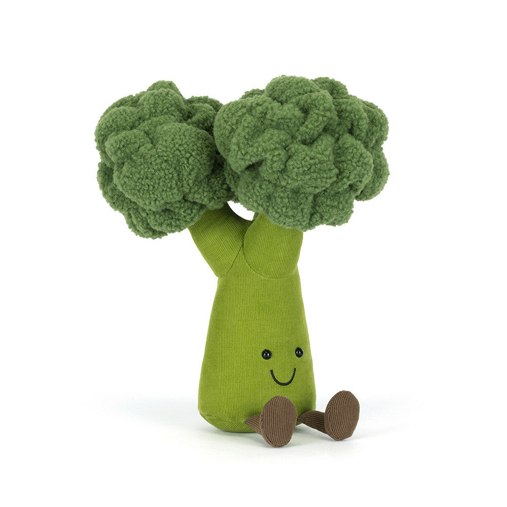 Plush toy Jellycat Amuseables Broccoli on a white background