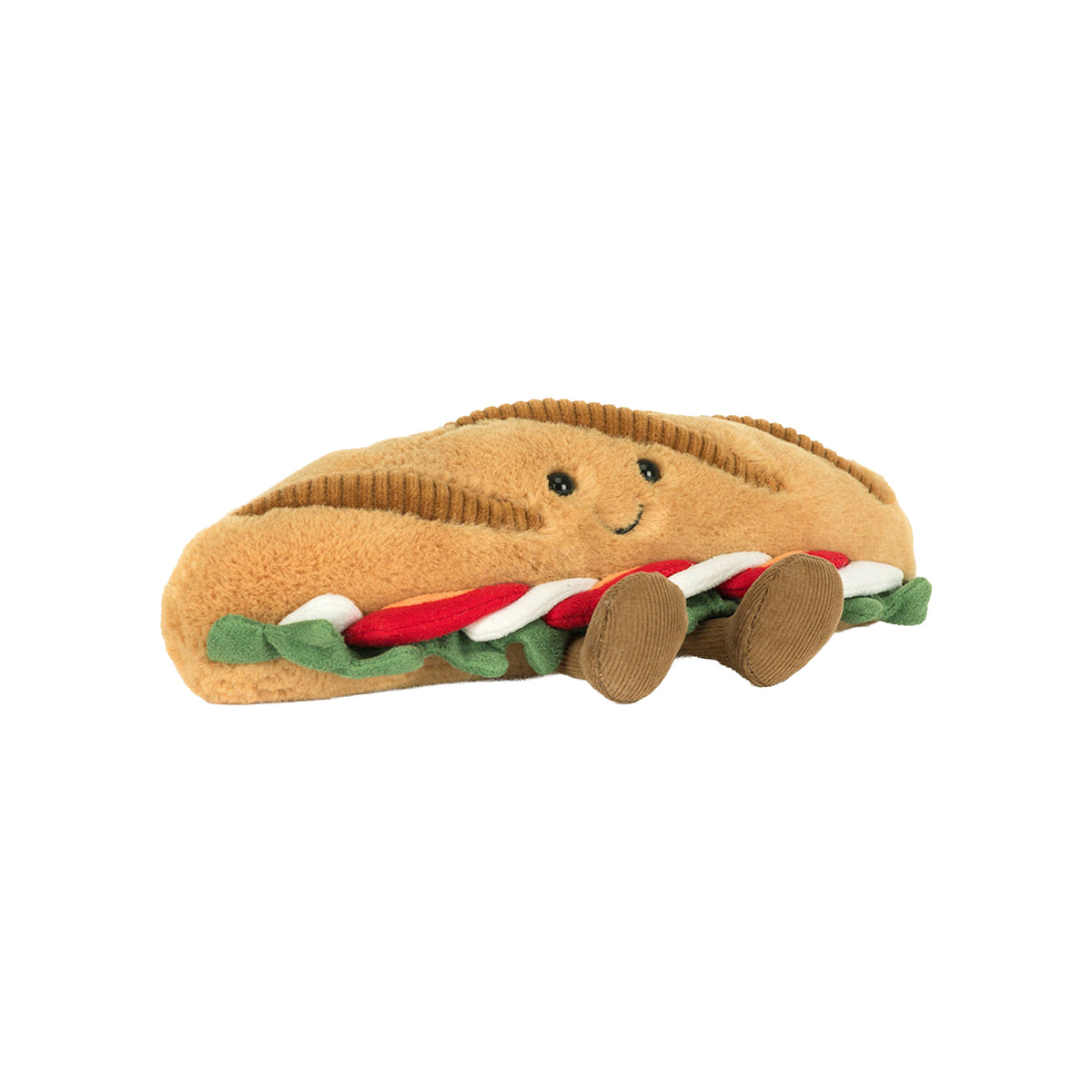 Stuffed toy Amuseable Caprese Baguette by Jellycat.