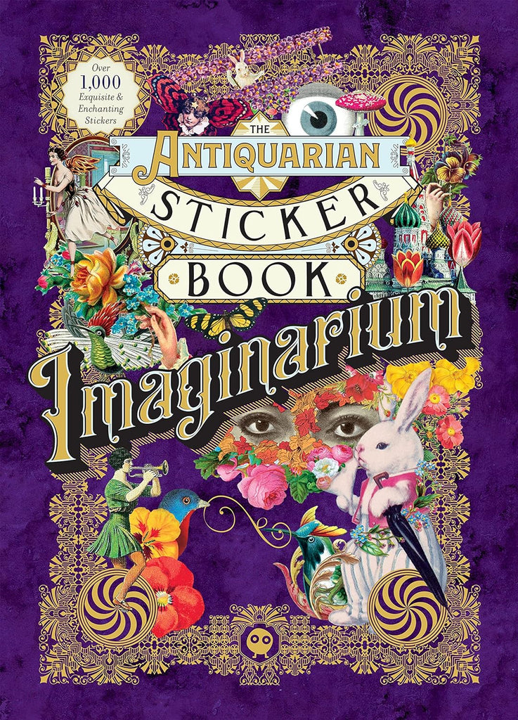 Delight in the pages of The Antiquarian Sticker Book: Imaginarium, a compendium of over 1,000 gorgeous stickers that will capture your imagination, curated and composed by artist and designer Tae Won Yu. Peel and decorate scrapbooks, letters, journals, and more! 288 pages, over 1,000 unique stickers. Hardcover.